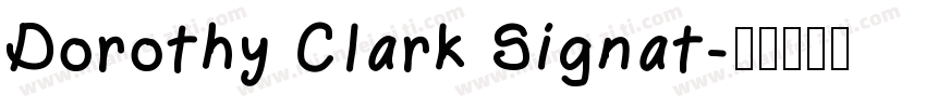 Dorothy Clark Signat字体转换